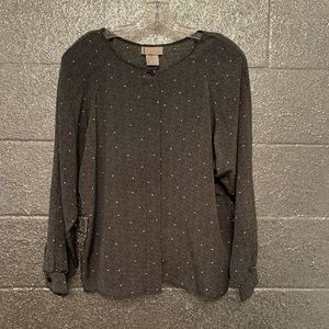 Bently hidden button blouse